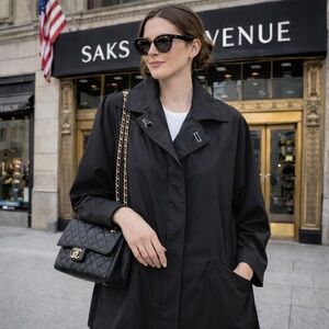 GIANNI VERSACE VINTAGE CAR COAT CLASSIC JACKET SIZE XL BLACK